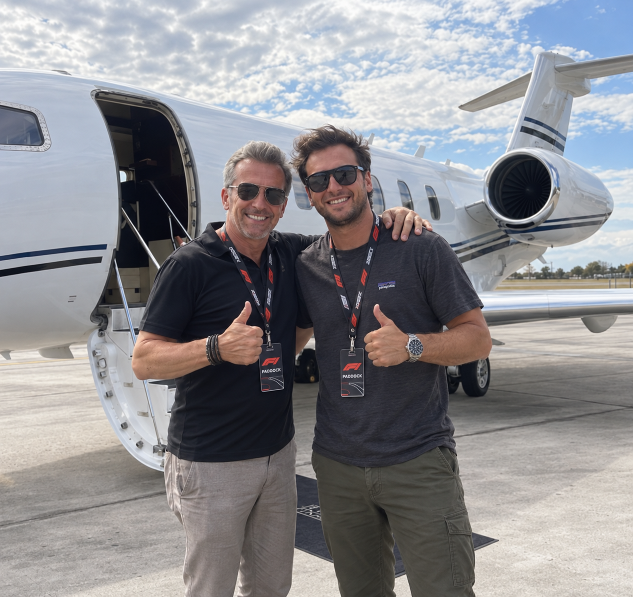 Seat on the Private Jet with Steve Hobie